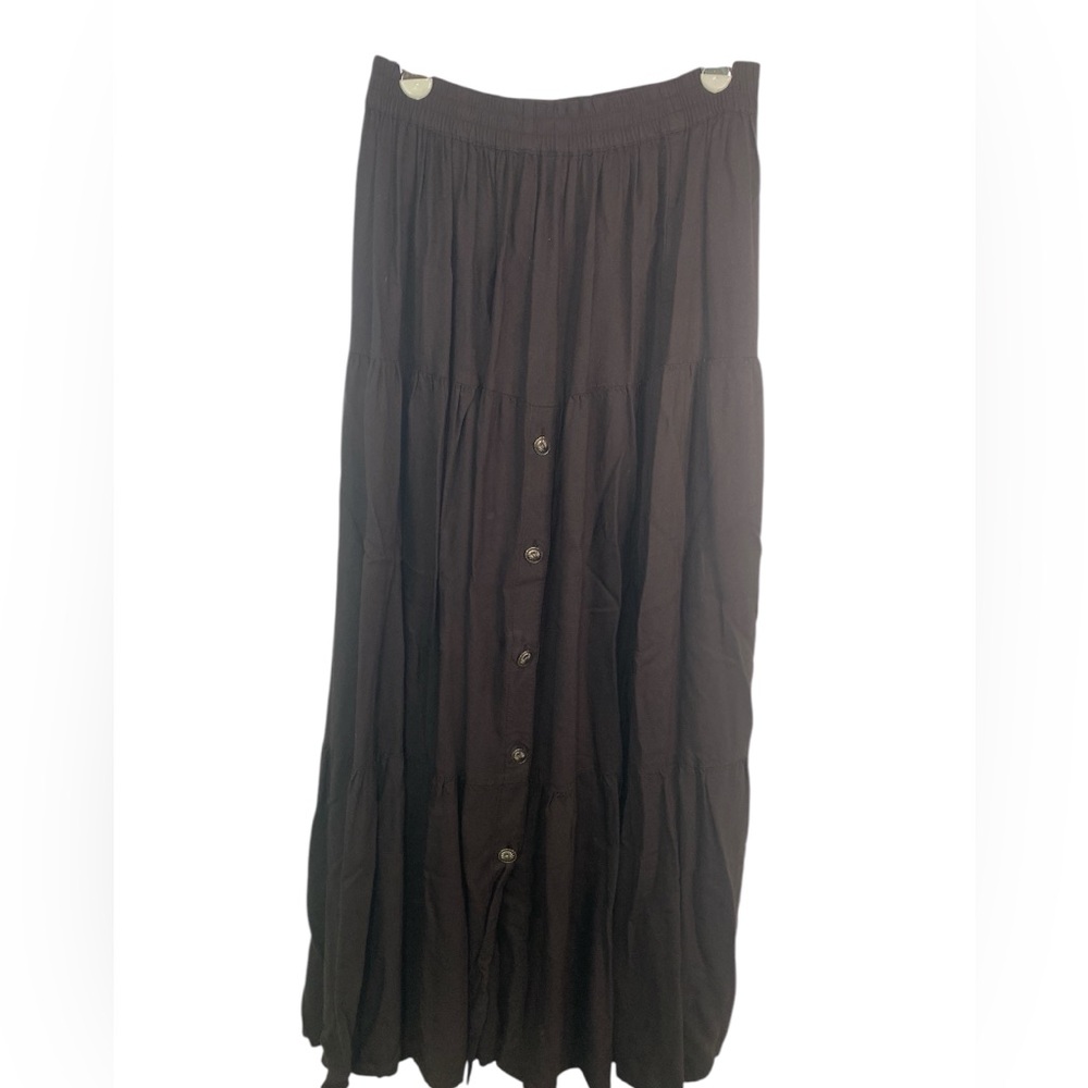 Ozark Mountain Jean Co Elegant Western Brown Maxi Skirt Women’s Small